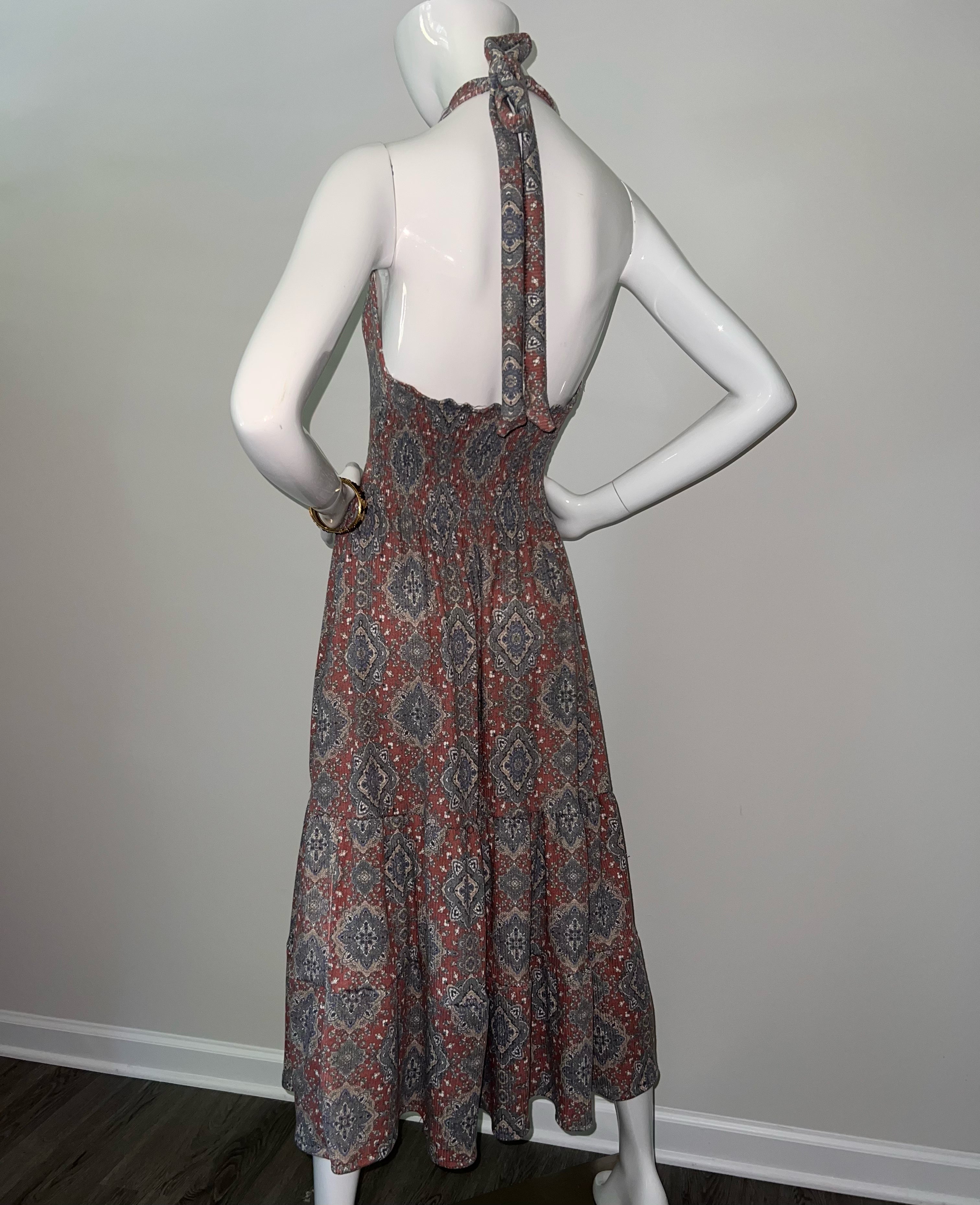 Beraghsa Romantic Persian Carpet Sleeveless Tiered Dress