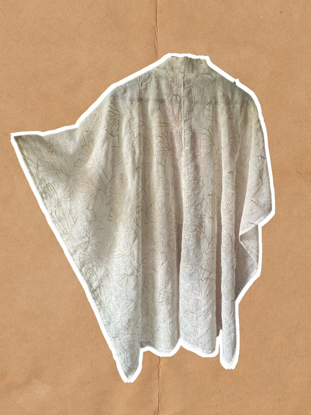 The Ginko Leaf Costal Mid Length Shawl