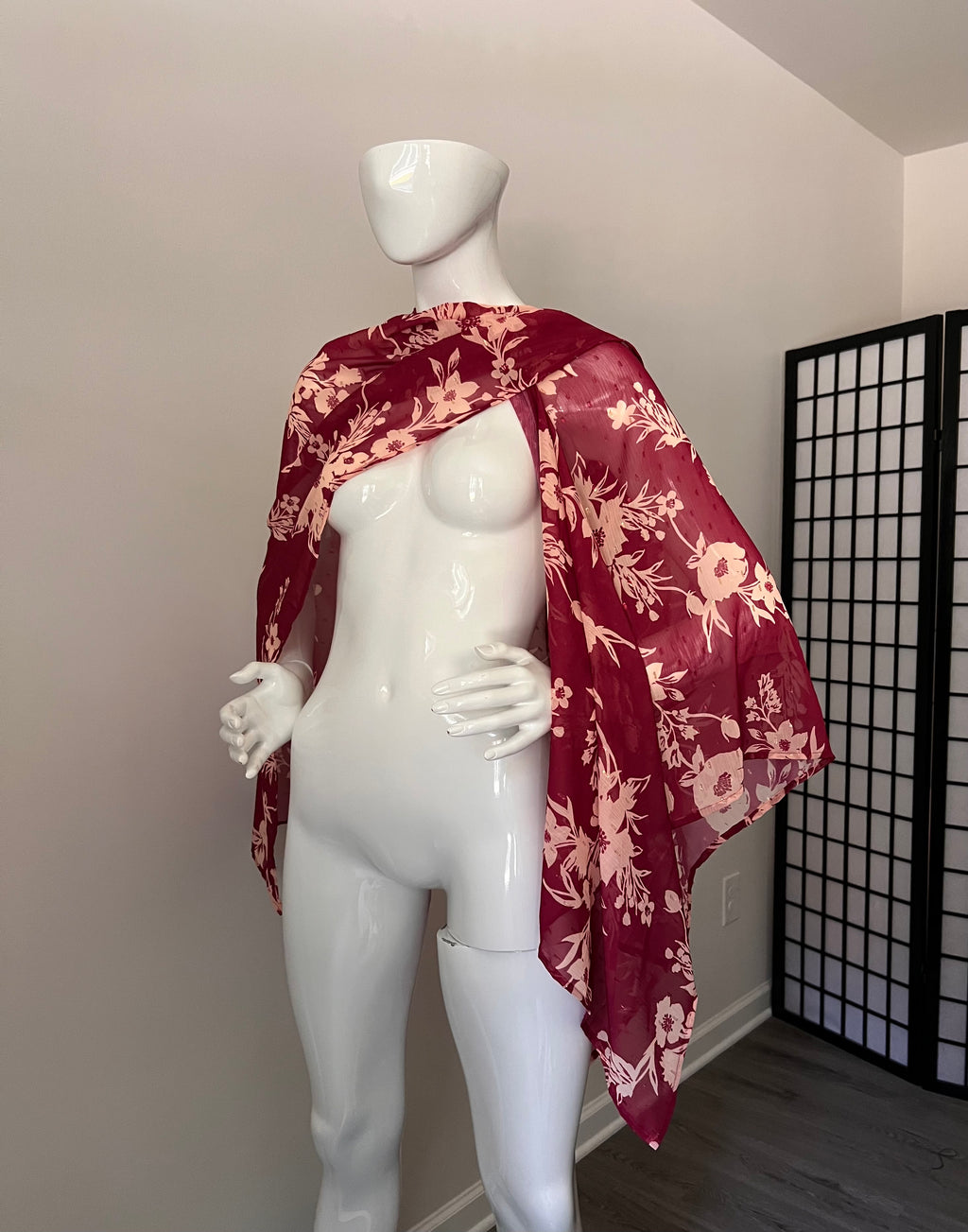 Floral Magenta Kiss Edition - The Ultimate Multiwear Poncho