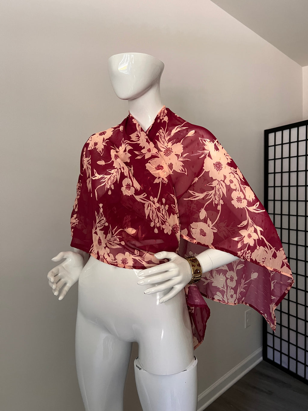 Floral Magenta Kiss Edition - The Ultimate Multiwear Poncho