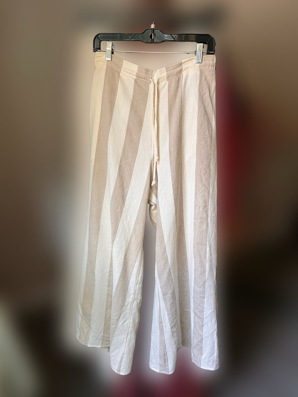 Creme Pierre Edition - Classy Wide Leg Stretch Waist Pants