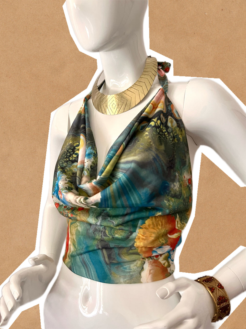 Hippie Oil Slick Edition -The Ultimate Multiwear Halter Top